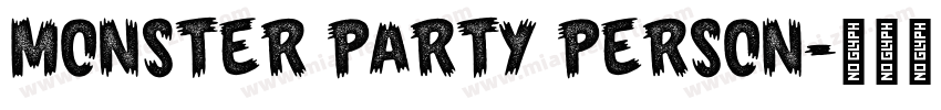 MONSTER PARTY PERSON字体转换